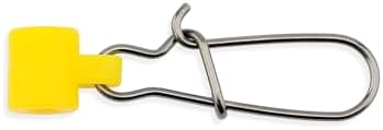 Aqua-Clear, Braid Resistant Fish Finder Rig Slide, Size #6#8 Duo Lock Snap for Surf Fishing Gear & Catfish Rigs, High Visibility Sinker Slide by AQUA-CLEAR