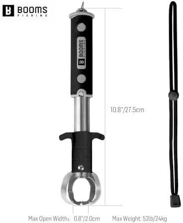 Booms Fishing Fish Gripper with Scale, G11 Rotating Handle Lip Grabber - Image 6