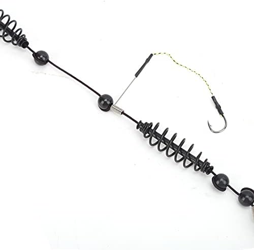Artificial Lure Fish Hooks Cage 3 Set Trap Basket and Fishing Feeder Tackle Bait Trap Cage Feeder Basket Holder for Carp Spring Fishing with Strong High Carbon Steel Hooks Prevent - Image 7