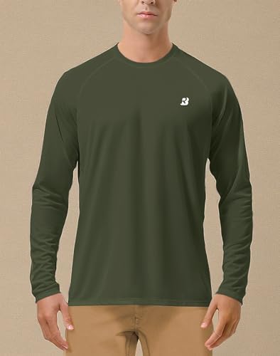 Roadbox Men's UPF 50+ UV Sun Protection Shirts, Long Sleeve Swim Rash Guard - Image 6