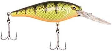 Berkley Flicker Shad Fishing Lure, Yellow Perch, 5/16 oz, 2 3/4in | 7cm Crankbaits, Size, Profile and Dive Depth Imitates Real Shad, Equipped with Fusion19 Hook by Berkley