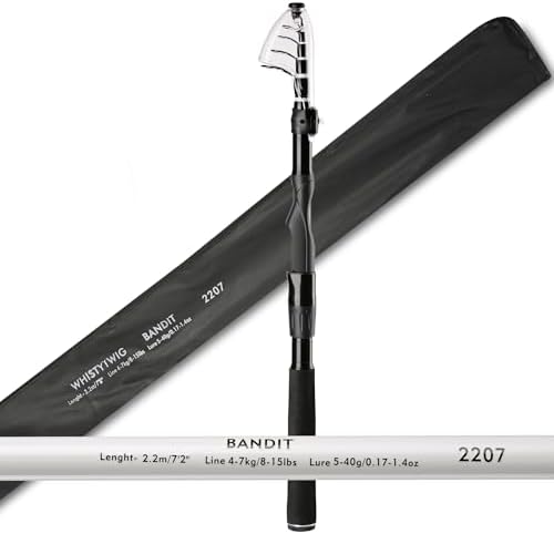 Whistytwig Carbon Fiber Telescopic Fishing Rod - Portable Collapsible Design for Travel and Adventure - Versatile Saltwater and Freshwater Fishing Pole - Image 6