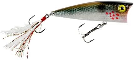 Rebel Pop-R Feathered Topwater Popper Fishing Lure - Image 2