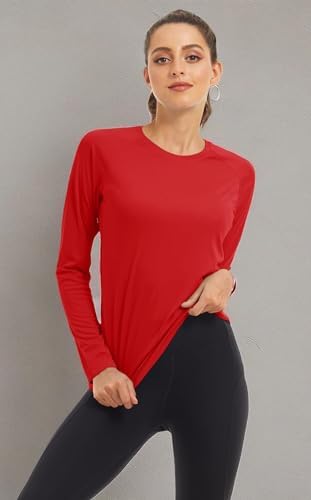 MAGCOMSEN Women's Long Sleeve Shirts UPF 50+ Sun Protection Shirts for Hiking Fishing Workout Rash Guard - Image 6