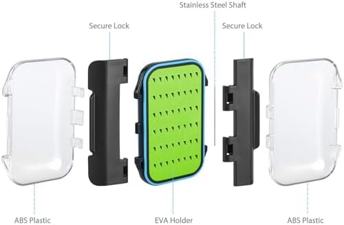 Gonex Fly Boxes for Fly Fishing files Jigs Waterproof Double Sided Fly Case - Image 6
