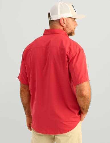 HUK Men's Tide Point Kc Scott Original Artwork Short Sleeve Shirt, Fishing Button Down - Image 7