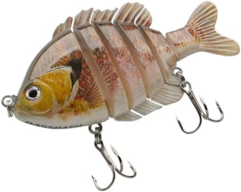 BASSDASH SwimPanfish Multi Jointed Bluegill Bass Fishing Lure Swimbaits - Image 5