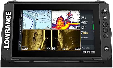 Elite FS Fish Finder with Active Imaging 3-in-1 Transducer, Preloaded C-MAP Contour+ Charts and Protective Cover Bundle by Unknown