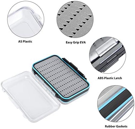 Gonex Fly Boxes for Fly Fishing files Jigs Waterproof Double Sided Fly Case - Image 6