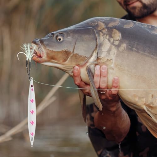Fishing Vertical Jig Spoon Lures Slow Pitch Design Saltwater Tuna Bait Plus - Image 7