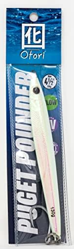 Otori Puget Sound Pounder Jig | Jigging Lure | Glow UV Paint | Assorted Sizes 45g/1.5oz, 70g/2.5oz, 100g/3.5oz & 130g/4.5oz | Fishing Jig | Jig for Halibut, Lingcod, Rockfish, Chinook, COHO & Salmon by BeauMac