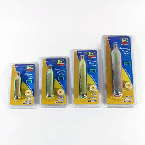 Premium CO2 Cartridge for Life Jacket - Auto Version CO2 Rearming Kit Cylinder Tank Canister for Inflatable Lifejacket Life Vest Life Belt Pack PFD CO2 Replacement Refill Size 17G 24G 33G 60G Gram - Image 3
