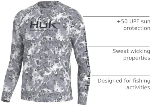 HUK Men's Pursuit Vented Long Sleeve Fishing Shirt (+30 UPF) - Image 3
