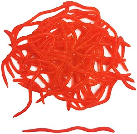 1.6in/3.3/3.9in Fishing Soft Lure Trout Worm Earthworm Bait Lifelike Fake Bloodworm Grub Worm Soft Fishing Lure Baits - Image 5