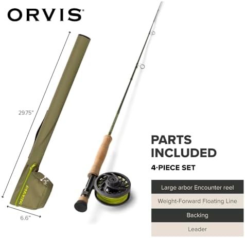 Orvis Encounter Fly Rod Outfit - 4Pc Fishing Rod and Reel Combo - Image 7