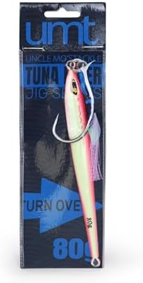 80g Tuna Riser jigs 1, 5, 10 Packs Green/White, Pink Glow - Image 6