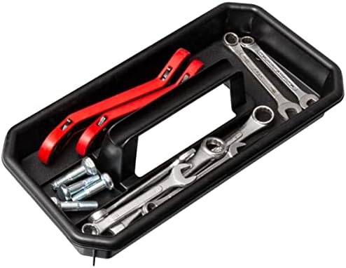 Akro-Mils 14" Plastic Toolbox with Removable Tray,Steel Latch & Padlock Eye,Industrial-Grade Tool Box for Tools,Crafts,First Aid & Hobby Supplies, 14"x8"x8",Made in USA, Black (09514) (Pack of 6) - Image 6