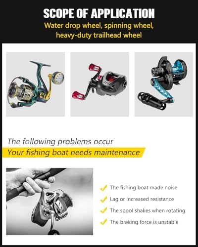 THKFISH Fishing Reel Maintenance Kit, Reel Repair Tool Kit, Fishing Reel Cleaning Set with Spool Pin Remover and 28 in 1 Screwdriver or 38 in 1 Electric Screwdriver - Image 7