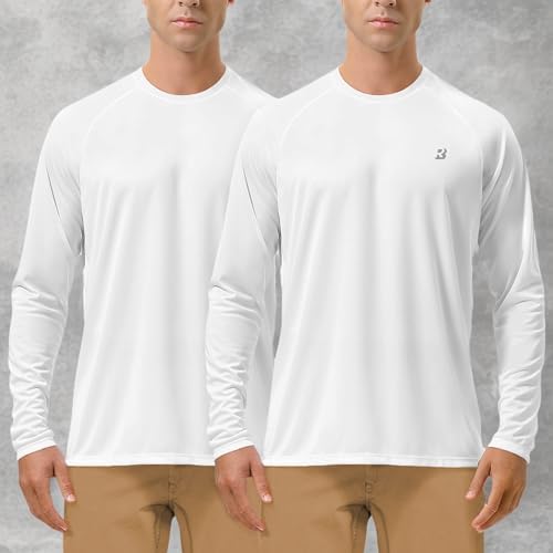 Roadbox Men's UPF 50+ UV Sun Protection Shirts, Long Sleeve Swim Rash Guard - Image 6