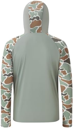 BASSDASH Men’s UPF 50 Performance Fishing Shirt Cooling Hoodie Camo Long Sleeve FS17M - Image 6