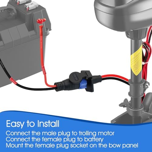 Trolling Motor Plug and Receptacle for Minn Kota Marine Boat - Image 7