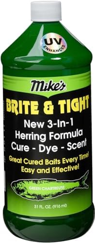 Atlas Mike's Brite N Tight Herring Scent and Dye Gel for Fishing Bait to Attract Fish by Unknown