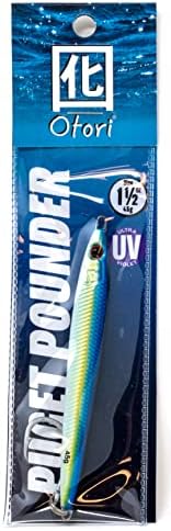 Otori Puget Sound Pounder Jig | Jigging Lure | Glow UV Paint | Assorted Sizes 45g/1.5oz, 70g/2.5oz, 100g/3.5oz & 130g/4.5oz | Fishing Jig | Jig for Halibut, Lingcod, Rockfish, Chinook, COHO & Salmon by BeauMac