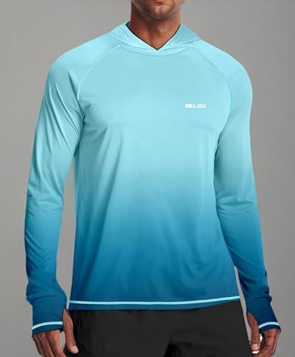 Men's UPF 50+ Sun Protection Hoodie, Long Sleeve Fishing Shirt - Image 6