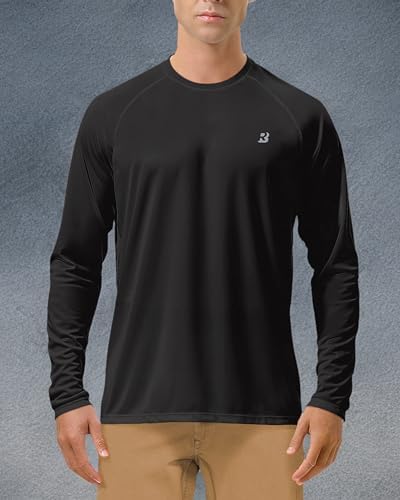 Roadbox Men's UPF 50+ UV Sun Protection Shirts, Long Sleeve Swim Rash Guard - Image 6