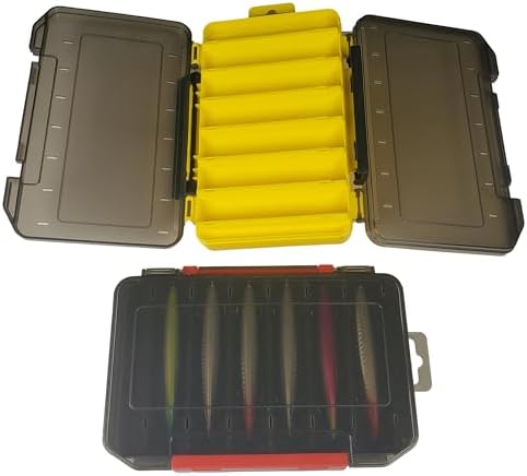 Tackle Box for Hard Baits, Fishing Lure Organizer for Minnows, Y/M - Image 4