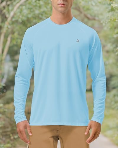 Roadbox Men's UPF 50+ UV Sun Protection Shirts, Long Sleeve Swim Rash Guard - Image 6