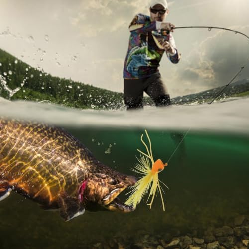 Fly Fishing Poppers Dry Flies Topwater Lures Bass Trout Kit Pro XL - Image 7