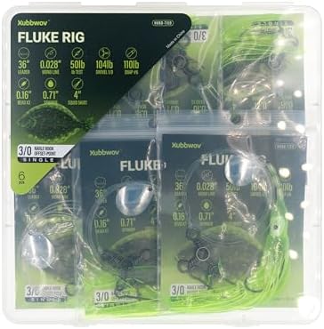 6-Pack Fluke Rigs, 3-Way Swivel Spinner Rig 3/0 for Summer Flounder - Image 5