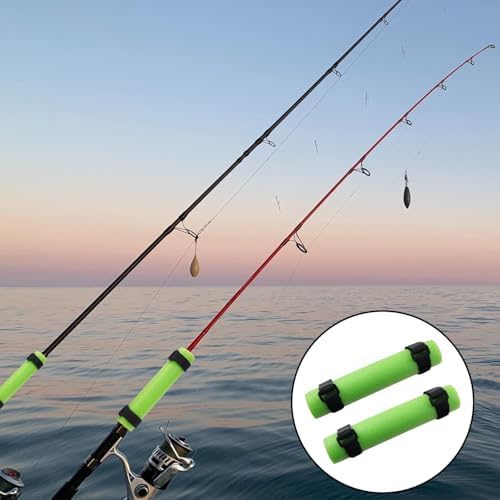 3PCS Fishing Foam Rod Float Kayak Narrow Rod Fall Prevention Coupling Pad Tail Pad Includes 6 Fastening Straps 1.57x7.87in Side Opening Protective Cover Fishing Tackle Accessories - Image 5