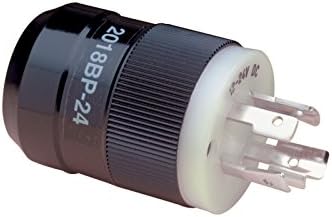 Marinco 12/24V 4-Wire Trolling Motor Plug, Black, 60A by Marinco