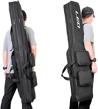 LEOFISHING Fishing Tackle Storage Bag - 130cm/4.27ft Portable Rod & Reel Organizer - Two Layer Durable Oxford Large Capacity Travel Fishing Cover Bag - 5 Colors - Image 7