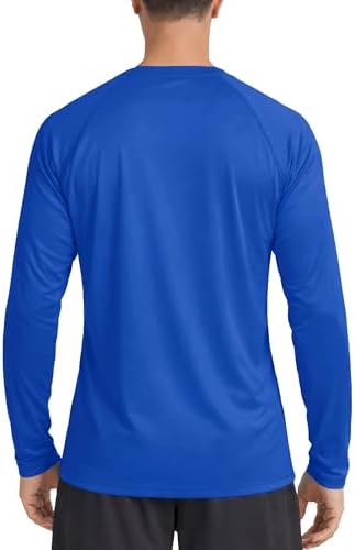 Boladeci Men's UPF 50+ Sun Protection UV SPF Shirts Long Sleeve Lightweight Quick Dry Swim T-Shirts Rash Guard - Image 6