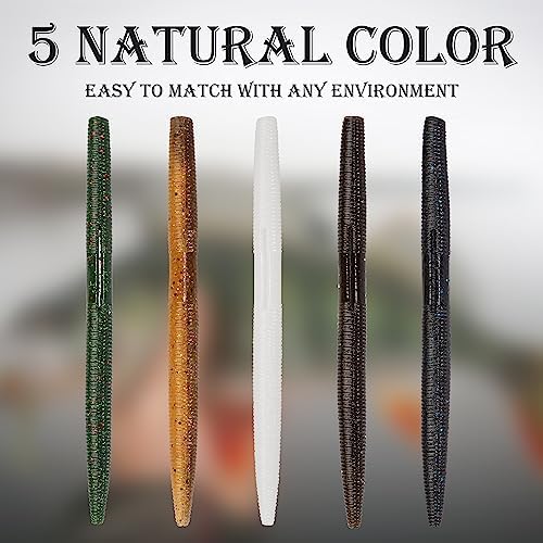 4"/5" Senko Worms Kit, Salt Impregnated Soft Plastic Lures - Image 6