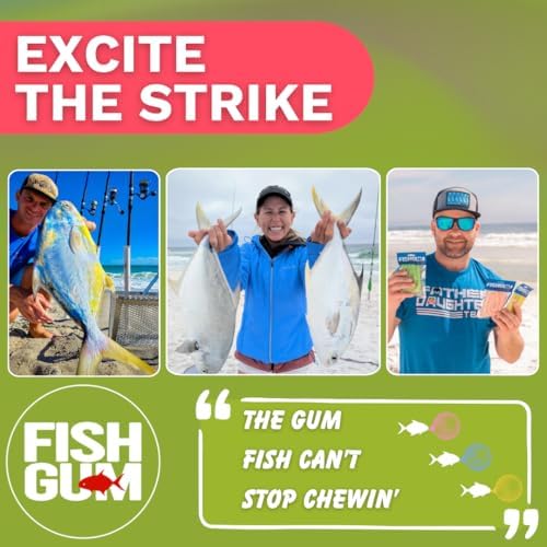 FishGum Surf Fishing Bait Strips for Saltwater Beach Fishing – Real Shrimp, Crab, Clam & Sand Flea Infused Scent – Artificial Cut Bait for Pompano, Redfish & Flounder - Image 5