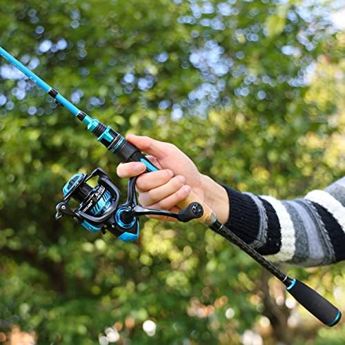 Sougayilang Fishing Pole, 30-Ton Carbon Fiber Fishing Rod and Reel Combo, 2 Pcs Blanks Spinning Reel Combos - Image 7
