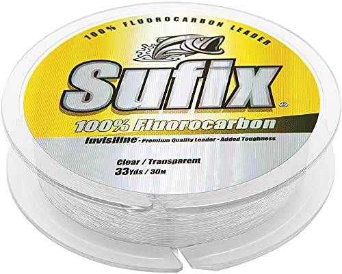 Sufix 33 Yard 100% Fluorocarbon Invisiline Leaders - Clear by Sufix
