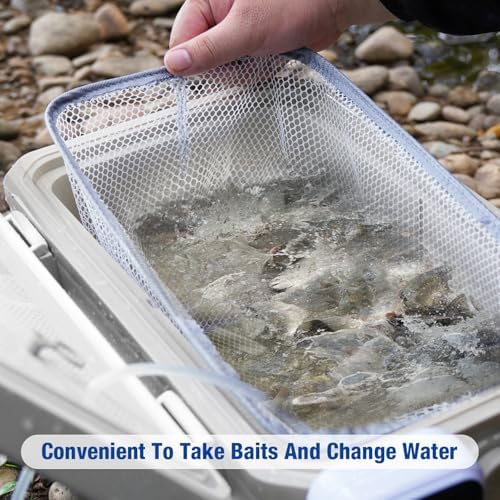 Ghosthorn 11/15QT Cooler Live Bait Bucket with 4000mAh Rechargeable Aerator - Image 6