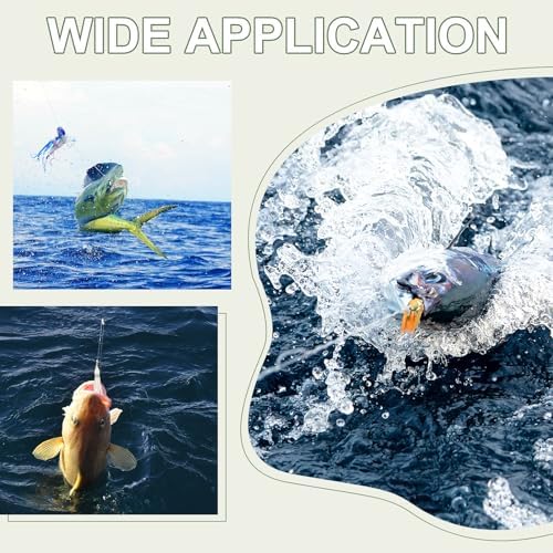 Fishing Squid Skirts, Glow Soft Plastic Trolling Lures Luminous -Fitting for (Bass/Trout/Salmon/Saltwater/Fishing Bait) - Image 6