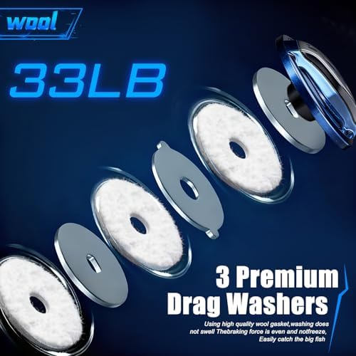 SOUGAYILANG Surf Fishing Rod and Reel Combo, Heavy 3-Piece Travel Spinning Rod with Reel for Red Drum, Striped Bass, Beach & Saltwater Fishing(9'/10'/11'/12') - Image 7