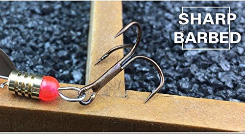 KINGFOREST 10-12-20pcs Fishing Lures Spinnerbait for Bass Trout Salmon Walleye Hard Metal Spinner Baits Kit with Tackle Box - Image 7