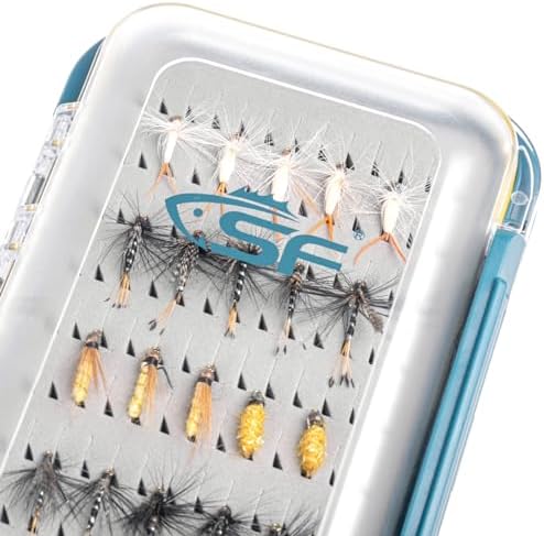 SF Double Sided Waterproof Fly Box With Clear Lid Easy Grip Foam L 1Pcs - Image 6