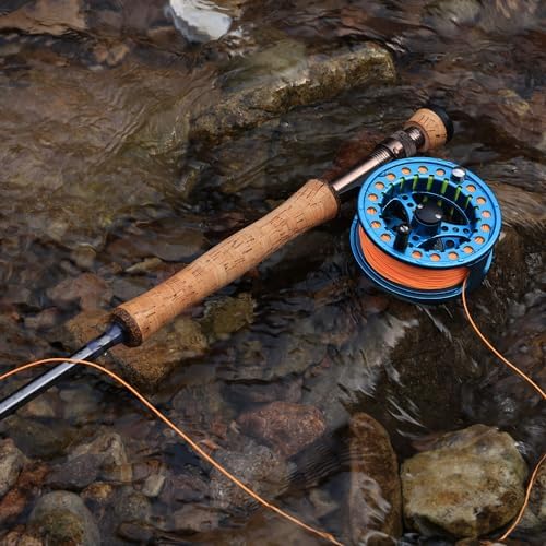 Sougayilang 5/6 Weight 9ft Fly Rod, 4-Piece Graphite Rod, Die Cast Aluminum Reel, Carrying Case, Fly Box & Fishing Flies Combo Starter Kit - Image 7