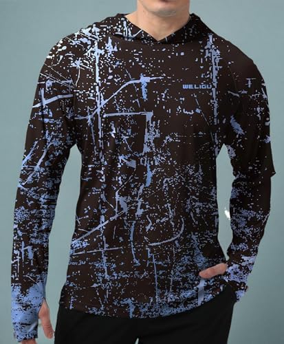 Men's UPF 50+ Sun Protection Hoodie, Long Sleeve Fishing Shirt - Image 6