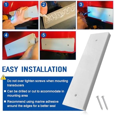 Boat Transducer Mounting Plate Transom Mounting Board for Fish Finders - Image 7