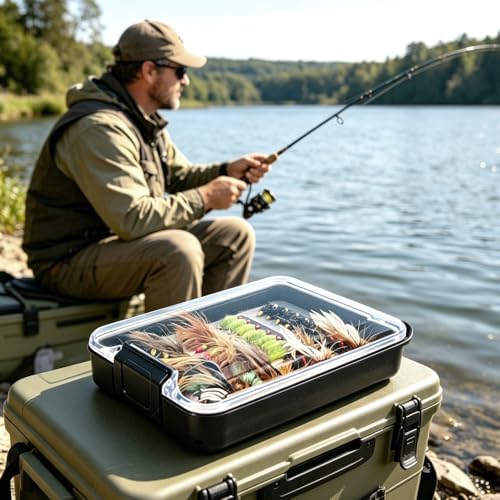 36PCS Fly Fishing Flies Kit with Storage Box, Hand Tied Flies for Lakes - Image 7